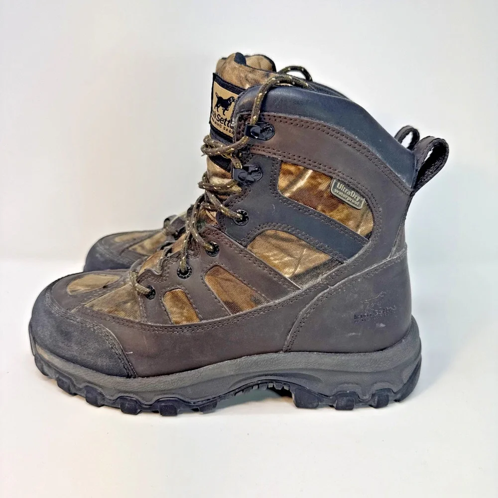 Irish Setter Youth 6 UltraDry Waterproof Thinsulate Leather Camo Hunting